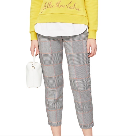Ted Baker DARCEYT Houndstooth Crop Trouser Pants - Picture 4 of 16